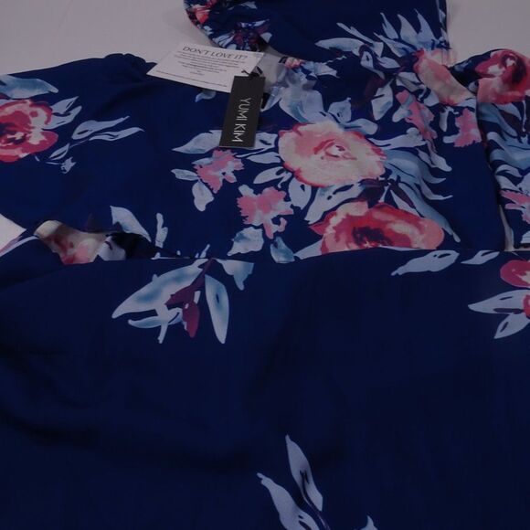 Yumi Kim Celine Dress Luxembourg Navy XS NWT 209 Spaghetti Strap Floral IRRG - Picture 6 of 8